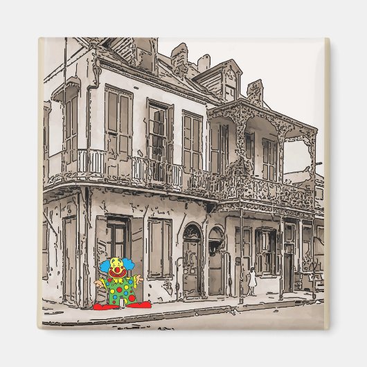 Mardi Gras op Desire St Magneet (Voorkant)