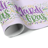 Mardi Gras op groene stenen Cadeaupapier (Rol Hoek)