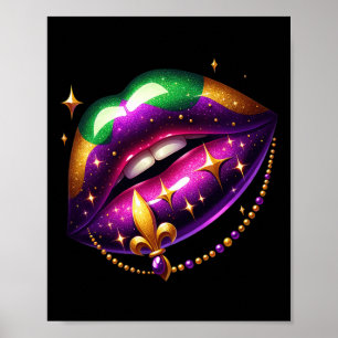 Mardi Gras Outfit Kostuum Heren Dames Mardi Gras L Poster