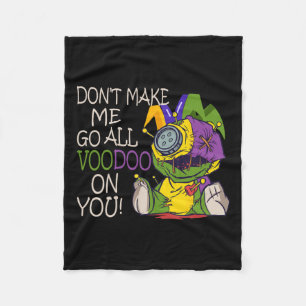 Mardi Gras Outfit voor Dames Laat me niet helemaal Fleece Deken