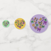 Mardi Gras Paarse groen geel Confetti (Voorkanten)