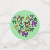 Mardi Gras Paarse groen geel Confetti (Kleine voorkant)