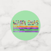 Mardi Gras Paarse groen geel Confetti (Kleine voorkant)