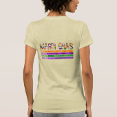 Mardi Gras Paarse groen geel T-shirt (Achterkant)