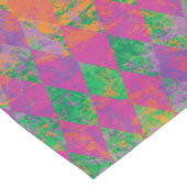 Mardi Gras Paarse groene harlekijn Korte Tafelloper (Hoek)