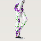 Mardi Gras Paarse masker en Confetti Leggings (Rechts)