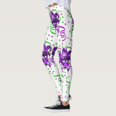 Mardi Gras Paarse masker en Confetti Leggings (Links)