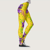 Mardi Gras Paarse masker en Confetti Leggings (Rechts)