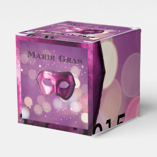 Mardi Gras Paarse Masker Favoriet Dozen Bedankdoosjes