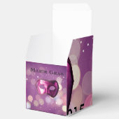Mardi Gras Paarse Masker Favoriet Dozen Bedankdoosjes (Geopend)