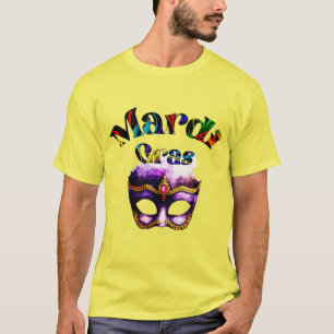 Mardi Gras - Paarse maskers Dinsdag in New Orleans T-shirt