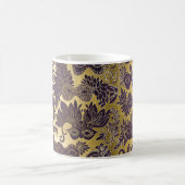 Mardi Gras Paarse Masquerade maskers Faux Gold Koffiemok (Center)