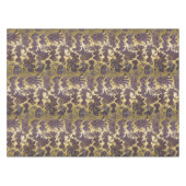 Mardi Gras Paarse Masquerade maskers Faux Gold Tafelkleed (Voorkant (Horizontaal))