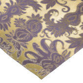 Mardi Gras Paarse Masquerade maskers Faux Gold Tafelkleed (Gekanteld)