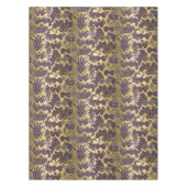 Mardi Gras Paarse Masquerade maskers Faux Gold Tafelkleed (Voorkant)