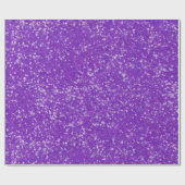 Mardi Gras Paarse vaste kleur Faux Glitter Bling Cadeaupapier (Vlak)