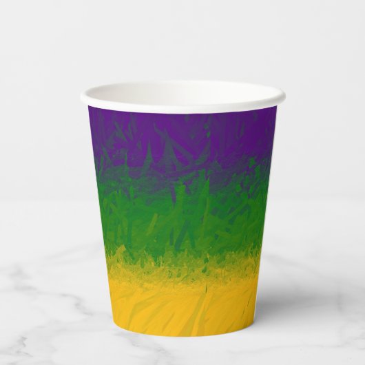 Mardi Gras Paint Papieren Bekers (Achterkant)