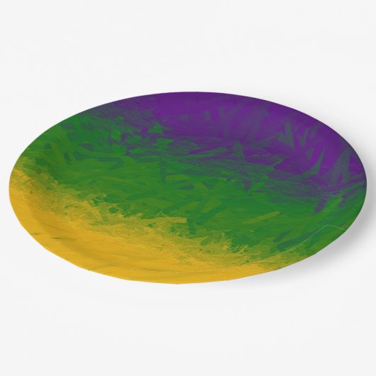 Mardi Gras Paint Papieren Bordje (Gekanteld)