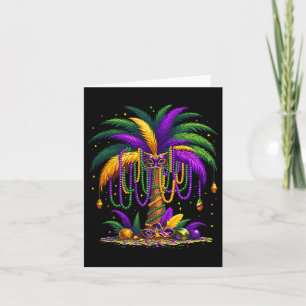 Mardi Gras Palm Tree Hawaiian Tropical Party Manne Kaart