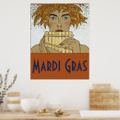 Mardi Gras Pan Poster (Keuken)