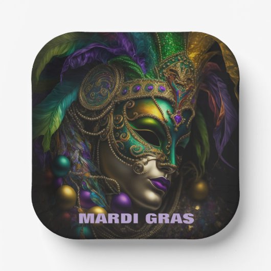 Mardi Gras Paper Bord (Voorkant)