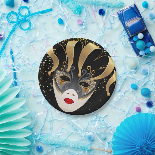 Mardi Gras Paper Borden Papieren Bordje (Feest)