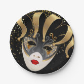 Mardi Gras Paper Borden Papieren Bordje (Voorkant)