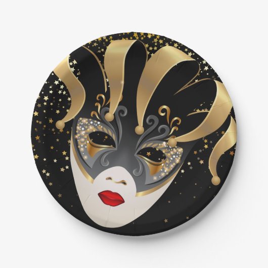 Mardi Gras Paper Borden Papieren Bordje (Voorkant)