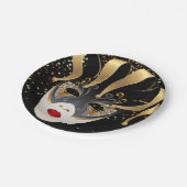 Mardi Gras Paper Borden Papieren Bordje (Gekanteld)