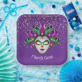 Mardi Gras Paper Borden Papieren Bordje (Feest)