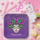 Mardi Gras Paper Borden Papieren Bordje (Feest)
