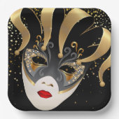 Mardi Gras Paper Borden Papieren Bordje (Voorkant)