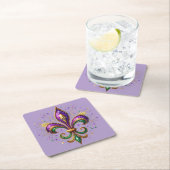 Mardi Gras Paper Coaster Kartonnen Onderzetters (Insitu)