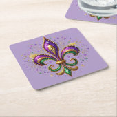 Mardi Gras Paper Coaster Kartonnen Onderzetters (Schuin)