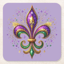 Mardi Gras Paper Coaster Kartonnen Onderzetters