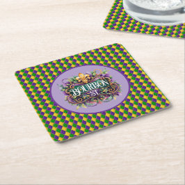 Mardi Gras Paper Coaster Kartonnen Onderzetters