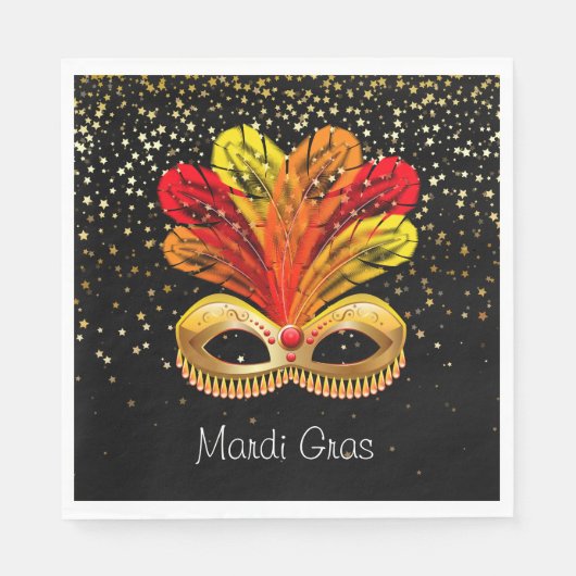 Mardi Gras Paper Napkins Servet (Voorkant)