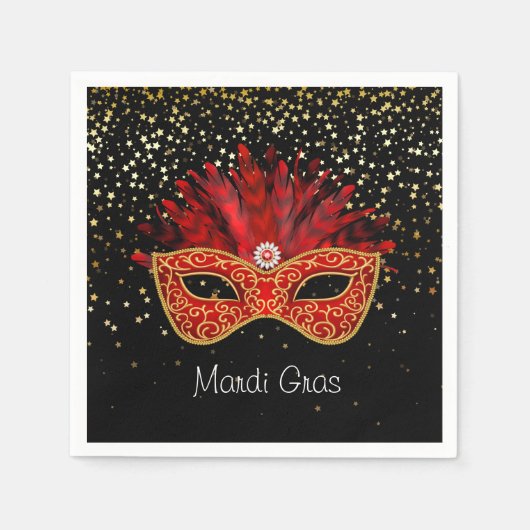 Mardi Gras Paper Napkins Servet (Voorkant)
