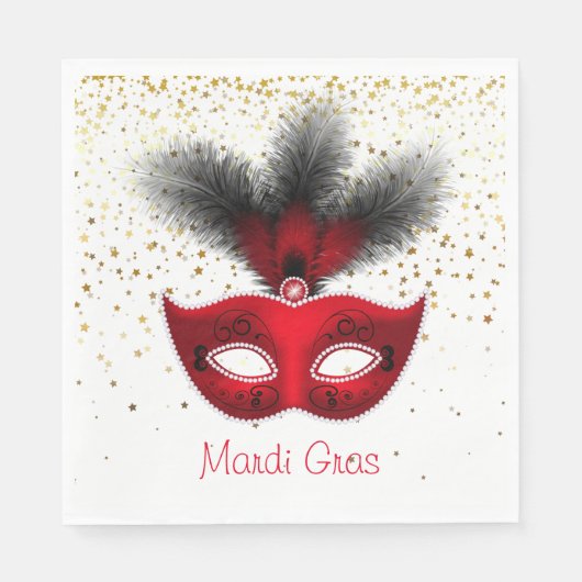Mardi Gras Paper Napkins Servet (Voorkant)