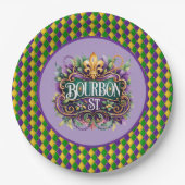 Mardi Gras Paper Plate Papieren Bordje (Voorkant)
