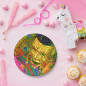 mardi gras papier borden papieren bordje (Feest)