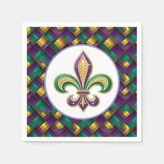 Mardi Gras Papier Servet (Voorkant)
