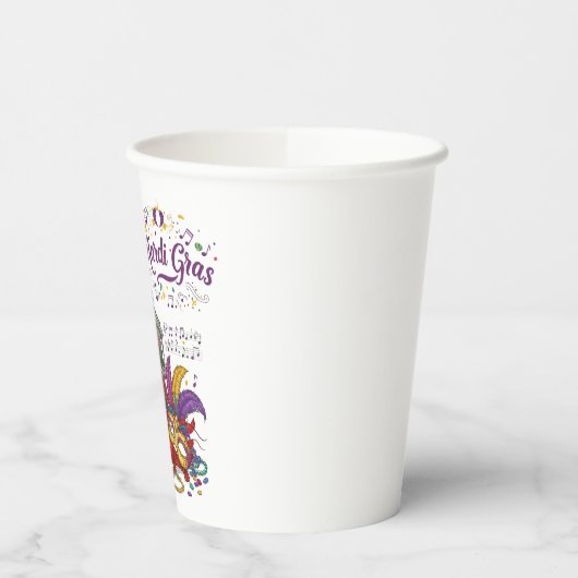Mardi Gras Papieren Bekers (Links)