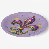 Mardi Gras papieren borden Bordje (Gekanteld)
