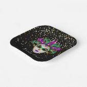 Mardi Gras Papieren Bordje (Gebogen)