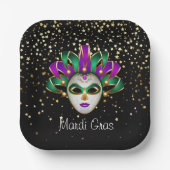 Mardi Gras Papieren Bordje (Voorkant)