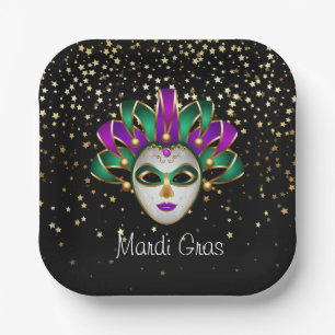 Mardi Gras Papieren Bordje