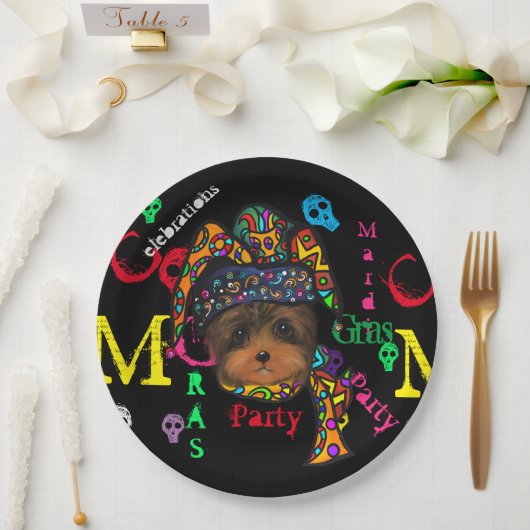 Mardi GRAS    Papieren Bordje (Huwelijk)