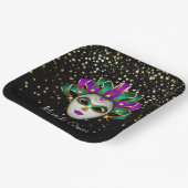 Mardi Gras Papieren Bordje (Gebogen)