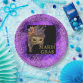 Mardi Gras Papieren Bordje (Feest)